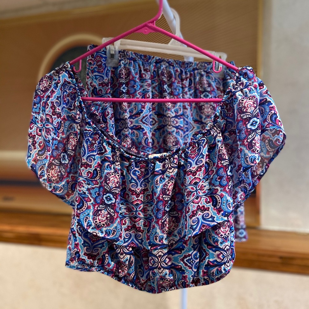 Off the shoulder two piece set